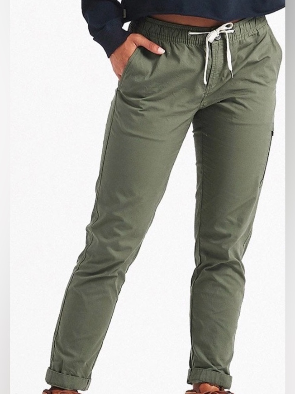 VUORI Women’s XS Ripstop Army Green Lightweight Casual Pants